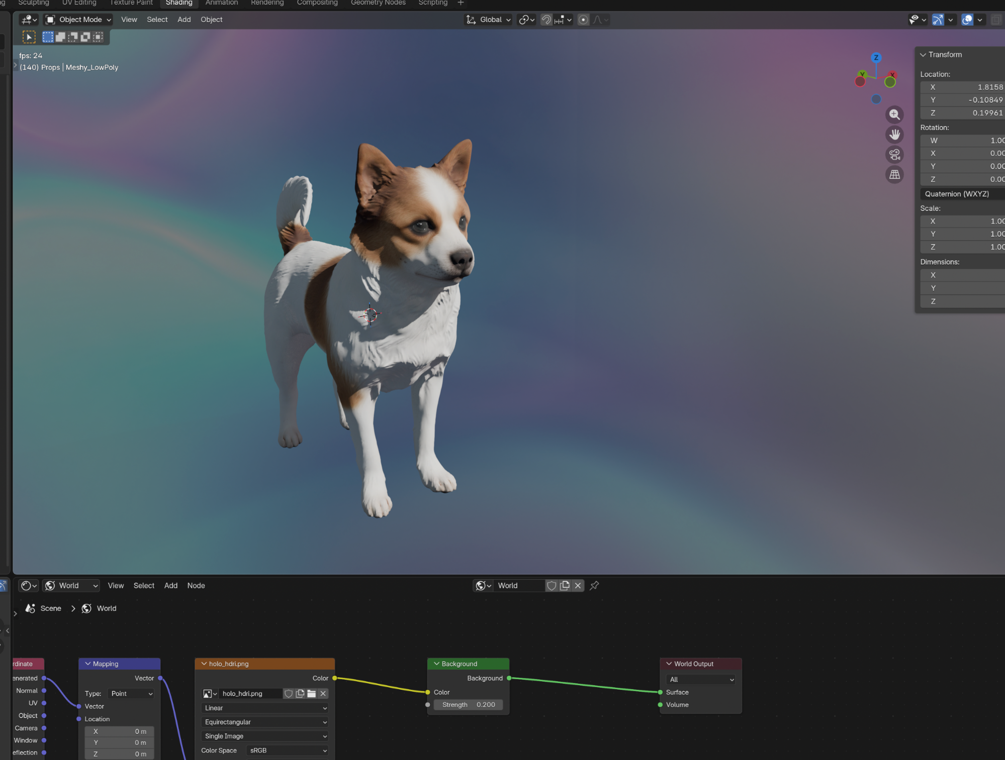 Jindol rendering result