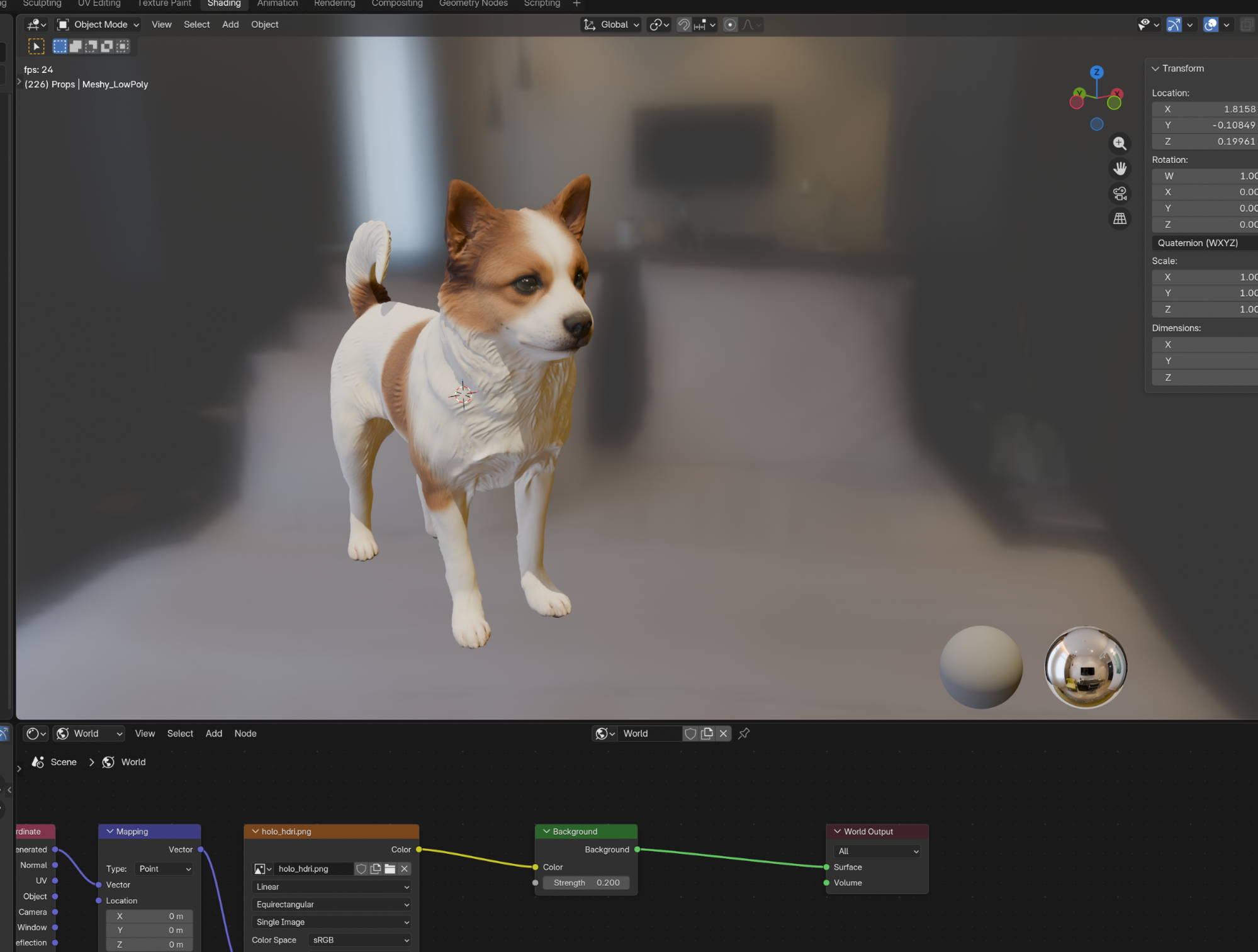 Jindol app rendering screen